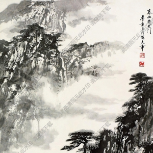 陳大章國畫 泰山 高清大圖下載