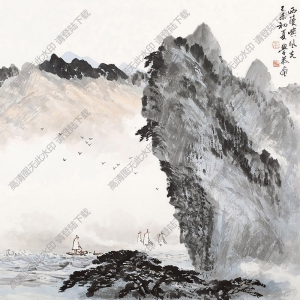 岑學(xué)恭作品 西陵峽風(fēng)光 高清大圖下載