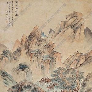 沈銓國(guó)畫(huà) 受天百祿圖 (2) 高清大圖下載