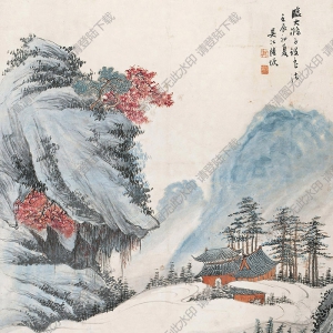 陸恢國(guó)畫(huà) 山水 高清大圖下載