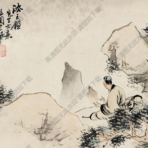 高其佩國(guó)畫(huà) 人物 高清大圖下載