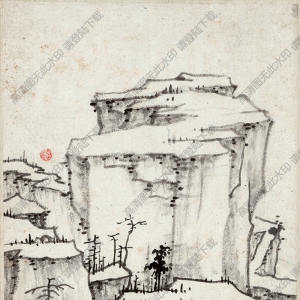 清 漸江《山水冊十一開》-3國畫高清大圖下載