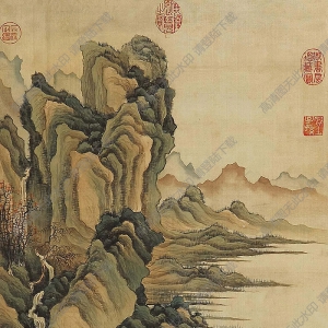 袁江國(guó)畫(huà) 訪友圖 高清大圖下載