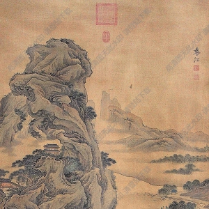 袁江國(guó)畫 山水 (4) 高清大圖下載