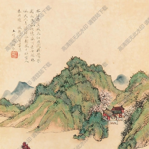 文伯仁國(guó)畫(huà) 山水 (2) 高清大圖下載