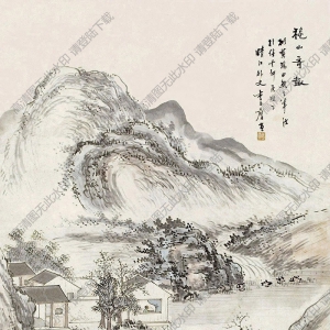 李方膺國(guó)畫 秋山奇趣圖 高清大圖下載