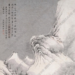 王時(shí)敏作品 雪溪清詠圖 高清大圖下載