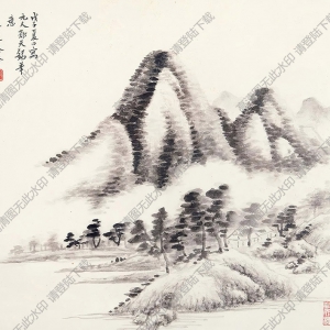 秦仲文國(guó)畫(huà) 山水 (8) 高清大圖下載