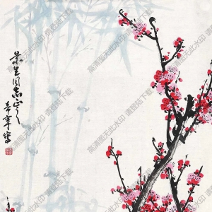 于希寧國(guó)畫(huà) 紅梅 (3) 高清大圖下載