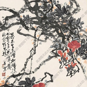 于希寧國(guó)畫(huà) 凌霄花 (6) 高清大圖下載