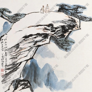 何海霞國(guó)畫 訪友圖 高清大圖下載