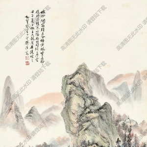 樊浩霖國(guó)畫(huà) 林杪煙霜 高清大圖下載