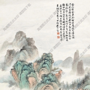 樊浩霖國(guó)畫(huà) 柳暗煙深圖 高清大圖下載