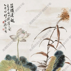 樊浩霖國(guó)畫(huà) 蒲塘逸趣 高清大圖下載