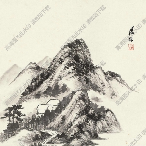 湯滌國(guó)畫 山水 (1) 高清大圖下載