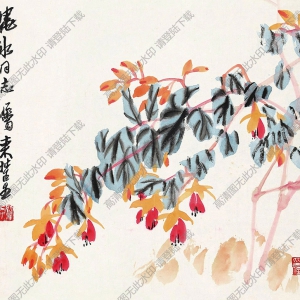 來(lái)楚生國(guó)畫(huà) 山花爛漫 高清大圖下載