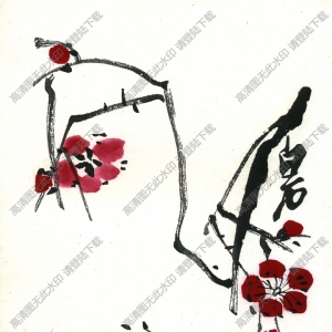 齊白石國(guó)畫(huà)_墨梅_梅花圖_高清大圖下載