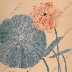 齊白石國(guó)畫(huà)_荷花翠鳥(niǎo)游魚(yú)_癸亥秋作_高清大圖下載
