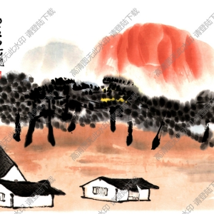 齊白石國(guó)畫(huà)_山居圖_白石山翁_高清大圖下載