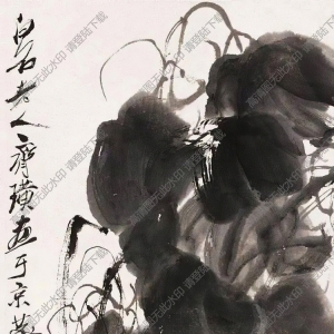 齊白石_葡萄藤_高清大圖下載