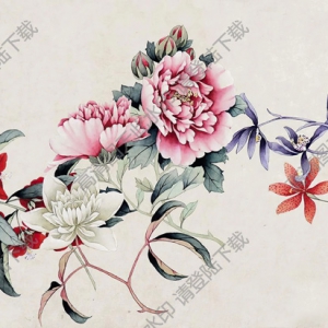 金章_金陶陶國(guó)畫_花卉 (3)_高清大圖下載