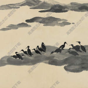 齊白石_23開借山圖冊14_高清大圖下載