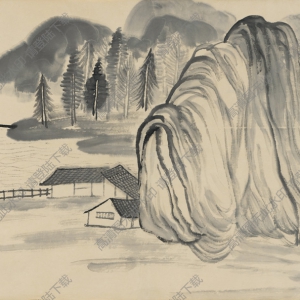 齊白石_23開借山圖冊18_高清大圖下載
