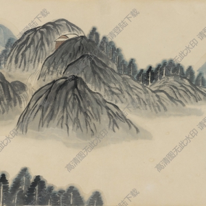 齊白石_23開借山圖冊19_高清大圖下載