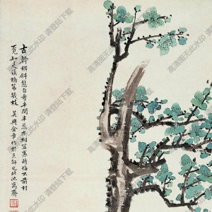 金章金陶陶國(guó)畫_墨梅圖_高清大圖下載