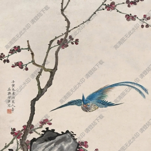 金章作品_梅花綬帶_高清大圖下載