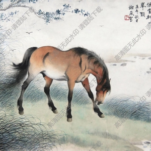 戈湘嵐國畫_駿馬_高清大圖下載