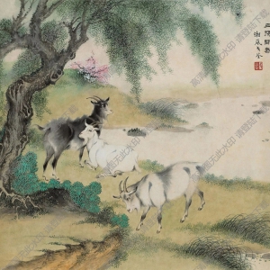 戈湘嵐國畫_三陽開泰 (1)_高清大圖下載