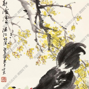 張世簡作品_母雞帶小雞_高清大圖下載