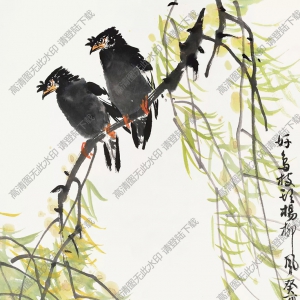 張世簡_好鳥枝頭楊柳風(fēng)_高清大圖下載